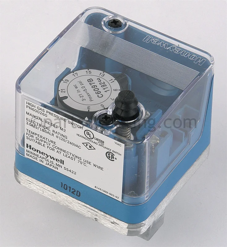 Raypak 007188F High Gas Pressure Switch (Optional)