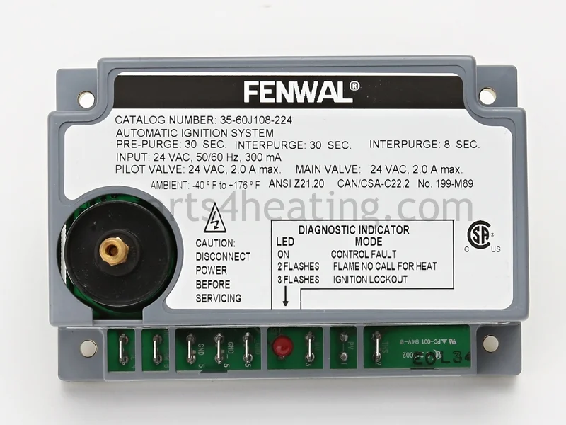 Kidde-Fenwal 35-60J108-224 24 VAC Direct Spark Ignition Control Board Module