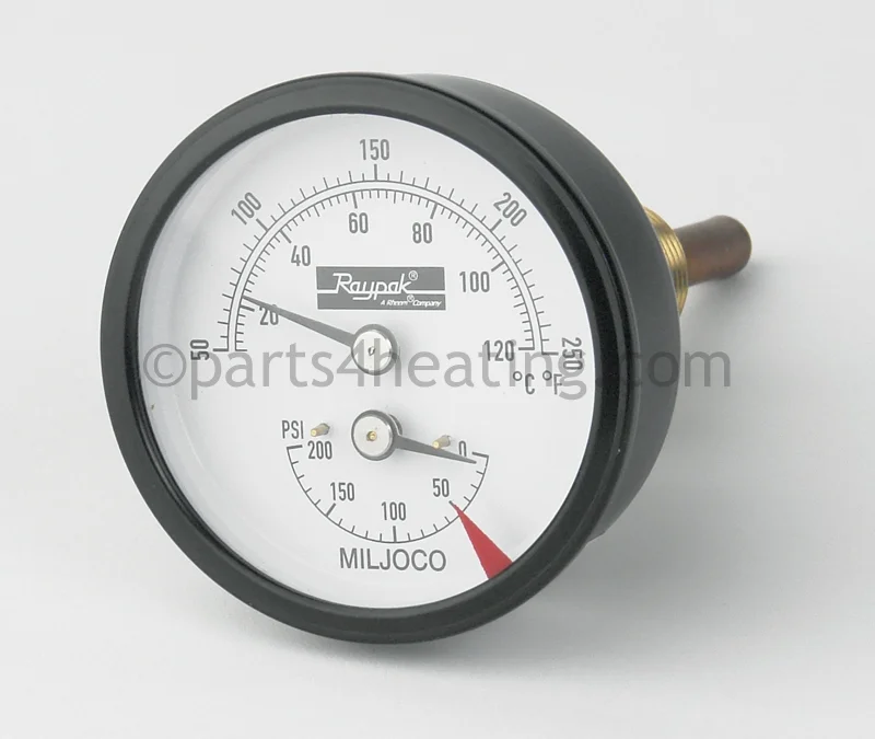 RAYPAK 600672 Temp / Pressure Gauge-Kit