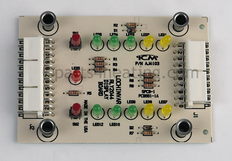Lochinvar AJ4103 DISPLAY BOARD PCB681-1A