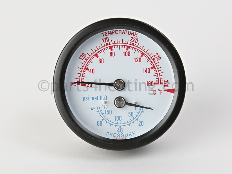Knipperen voormalig Bedachtzaam Crown Boiler 950039 Temperature and Pressure Gauge - Buy a Replacement  Crown Boiler Temperature Gauge Online - We Ship The 950039 Crown Boiler  Pressure Gauge Fast